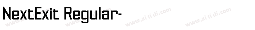 NextExit Regular字体转换